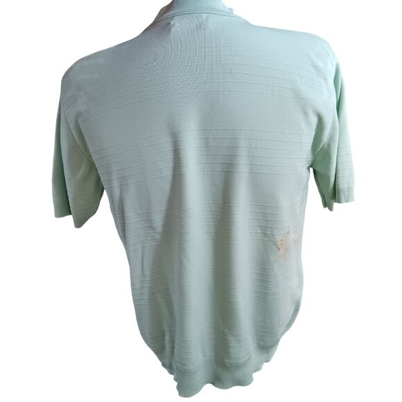 Vintage Large Mock T-shirt 1980's MK Today Milwaukee Mint Green 1970's Brady - Picture 4 of 6